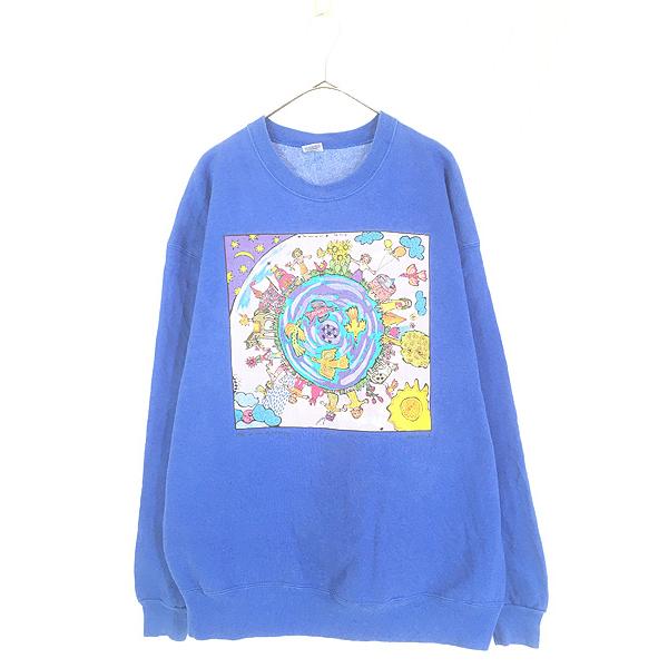 古着 90s USA製 Kiki Suarez 「We Are All One Being」 世界 地球