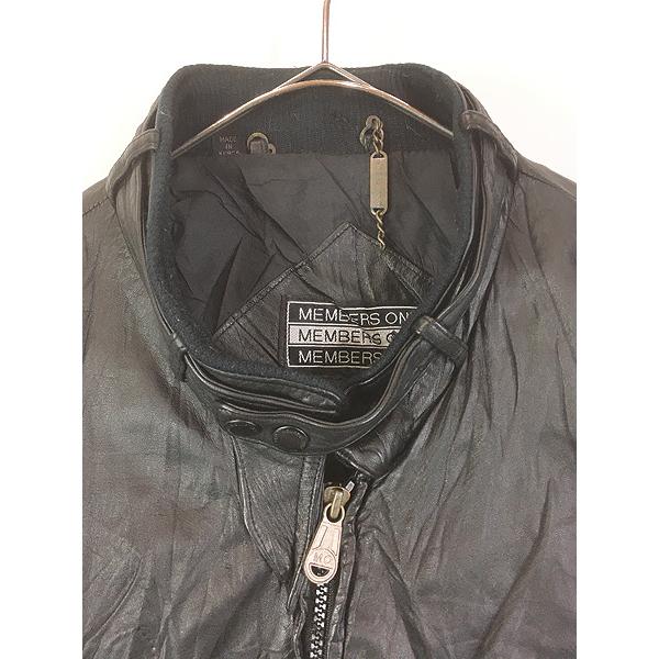 古着 90s Members Only 本革 レザー メンバーズ オンリー ジャケット