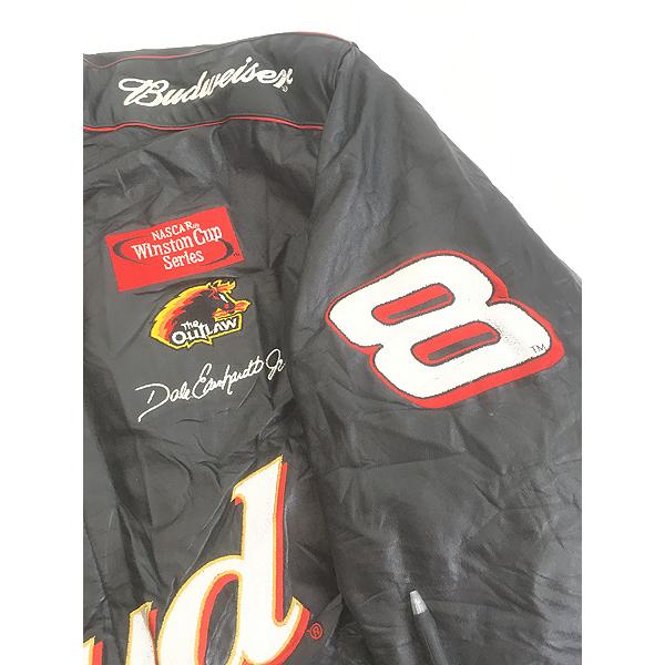 古着 USA製 CHASE 「Budweiser」 バドワイザー 企業 刺しゅう 本革