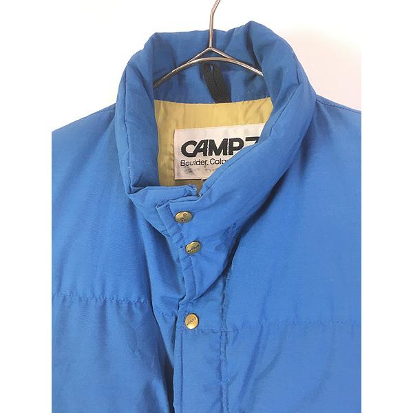 古着 70s USA製 CAMP7 65/35 ダクロン コットン クロス シェル ダウン 