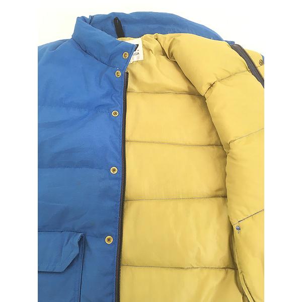 古着 70s USA製 CAMP7 65/35 ダクロン コットン クロス シェル ダウン 