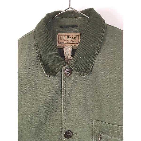 古着 00s LL Bean 名作 オリーブ ダック ハンティング カバーオール