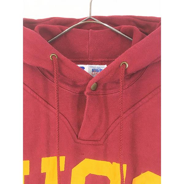 古着 90s USA製 Russell High Cotton 「USC」 スナップボタン ヘビー 