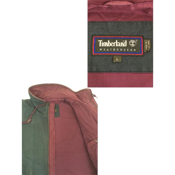 古着 90s Timberland コットン ダック フィールド コート ジャケット L