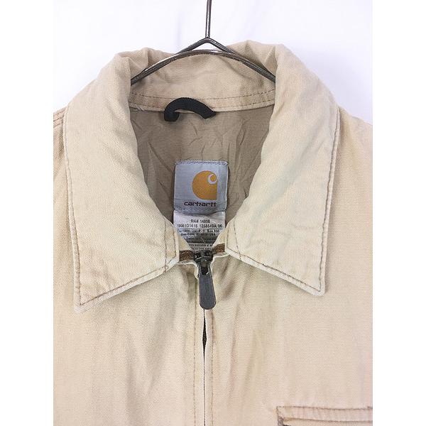 古着 00s Carhartt BRN フェード ブラウン ダック デトロイト