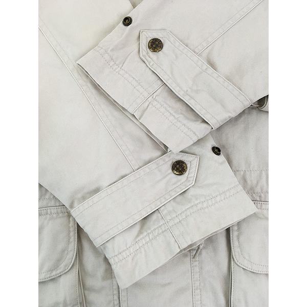 古着 90s WoolRich 比翼 コットン ツイル ハンティング ジャケット M_6