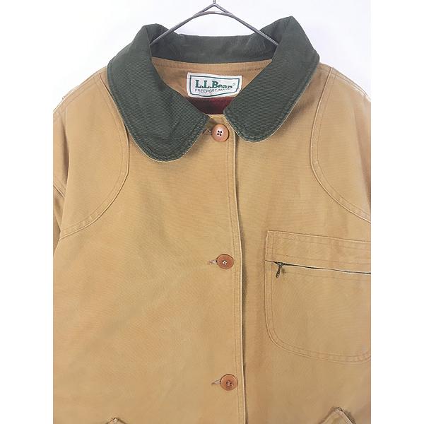 LL.Bean ハンティングジャケット カバーオール レディースXL レディース 古着 80s LL Bean 名作 ダック ハンティング カバーオール