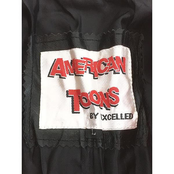 レディース 古着 90s BETTY BOOP ベティ ブープ MOTORCYCLES 本革