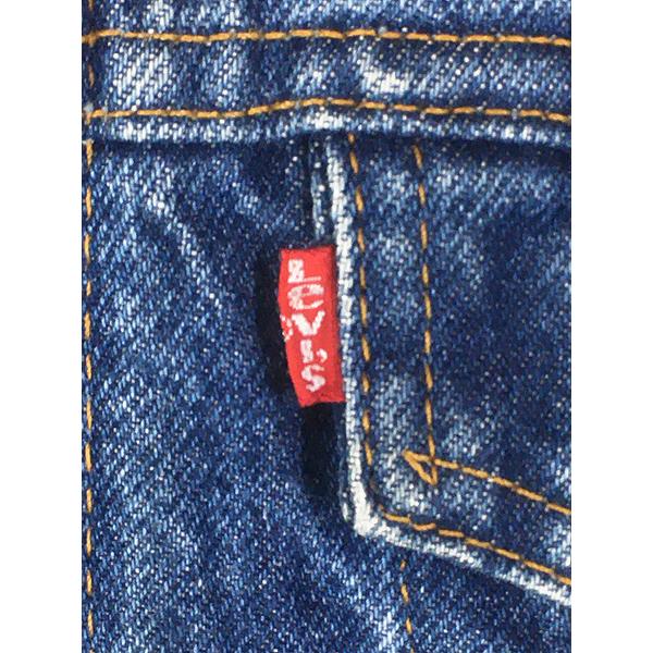 古着 90s USA製 Levi's 70506-0216 濃紺 ブルー デニム トラッカー