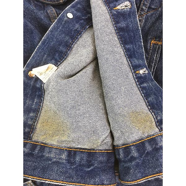 古着 90s USA製 Levi's 70506-0216 濃紺 ブルー デニム トラッカー