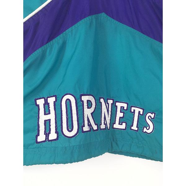 古着 90s NBA Charlotte Hornets ホーネッツ プルオーバー ナイロン