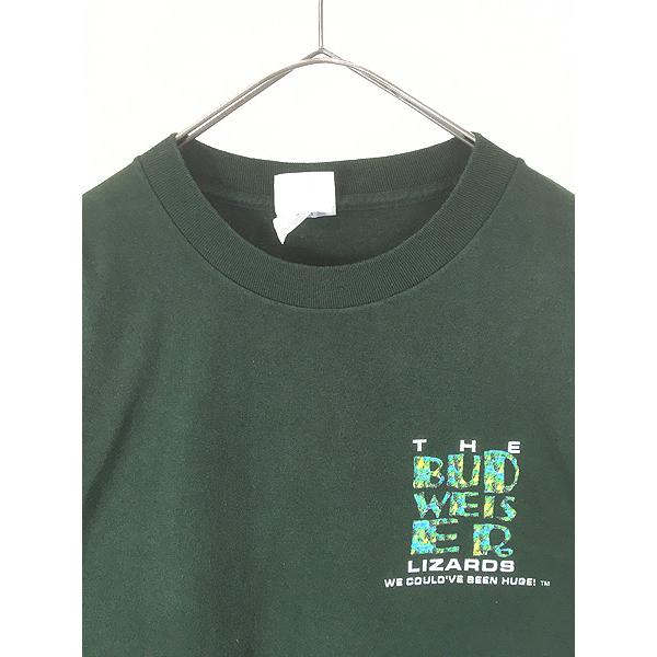 古着 90-00s Budweiser バドワイザー ビール 企業 カエル カメレオン T