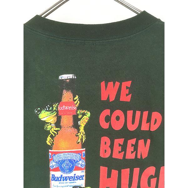 古着 90-00s Budweiser バドワイザー ビール 企業 カエル カメレオン T