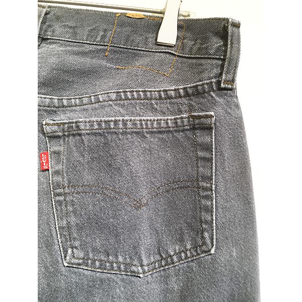 古着 80s USA製 Levi's 501 先染め ブラック デニム パンツ ジーンズ