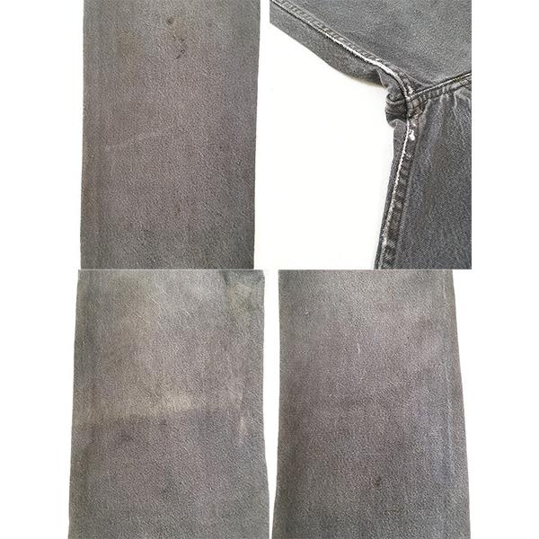 古着 80s USA製 Levi's 501 先染め ブラック デニム パンツ ジーンズ