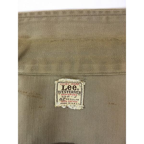 古着 60s USA製 Lee Westerner 102-J 「モカ ブラウン 古着 60s USA製 Lee Westerner 102-J 「モカ ブラウン