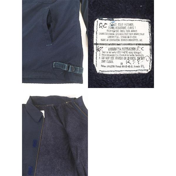 古着 90s 米軍 USN 「Flame Resistant Class1」 Navy A-2 アラミド