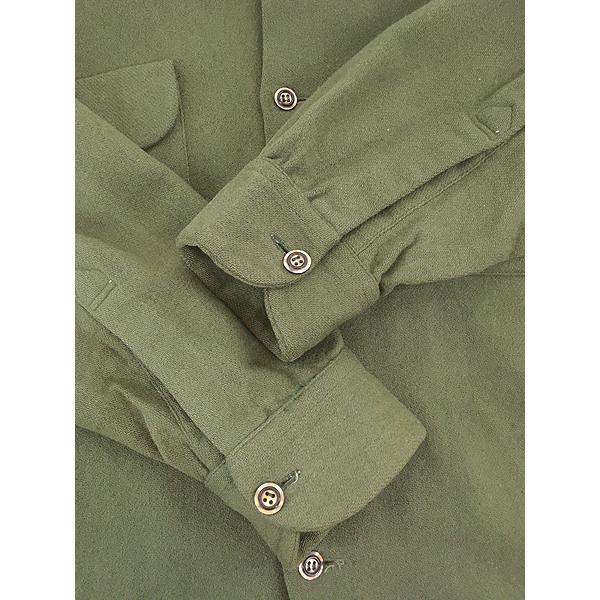 古着 60s USA製 McGREGOR 無地 ソリッド 開襟 ボックス ウール シャツ