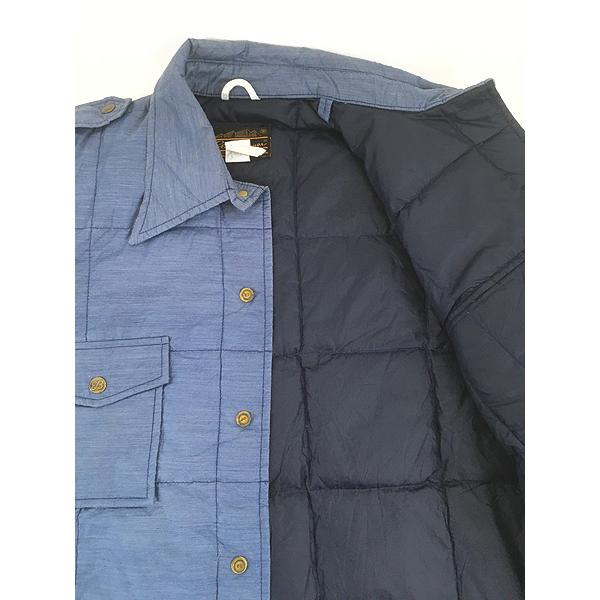 古着 70s Eddie Bauer スナップボタン グース ダウン キルティング