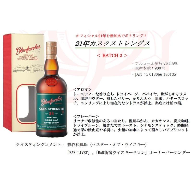 日本限定のカスクストレングス！＞ グレンファークラス 21年 カスク