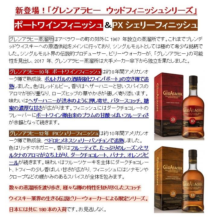 グレンアラヒー 12年 PXシェリーウッドフィニッシ700ml kurapetit / グレンアラヒー12年 オロロソ＆PXシェリーカスク