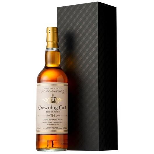 ＜ウイスキー殿堂入りの「輿水精一」氏選定！＞　クラウニングカスク　レアオールド　ブレンデッドウイスキー　1966　54年　48.4％　700ml