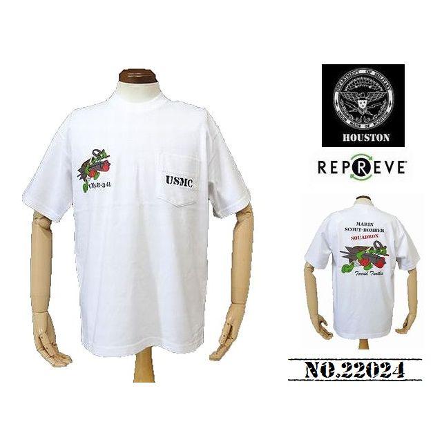 【送料無料 41%OFF】HOUSTON  ヒューストン   リサイクルUSAコットン   プリントTシャツ 「USMC」    NO.22024   WHITE_XXLサイズ｜dragon-agent｜03