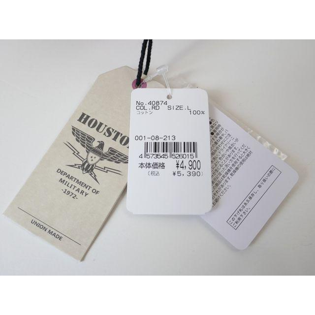 【送料無料 29%OFF】HOUSTON ヒューストン ヘビービエラ ブロックチェック WORKシャツ NO.40874 RED_Lサイズ ...