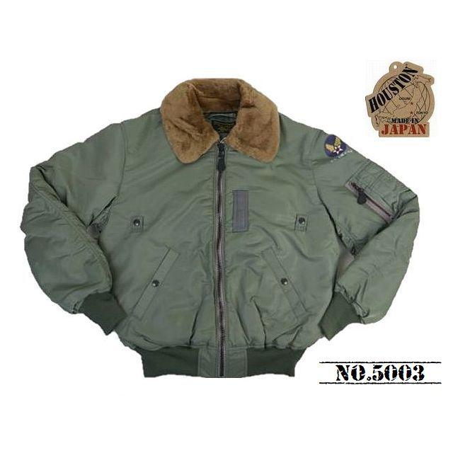 【美品】HOUSTON B-15D 日本製 SAGE 46サイズ(XXL) HOUSTON 【送料無料 24%OFF】HOUSTON ヒューストン B-15D