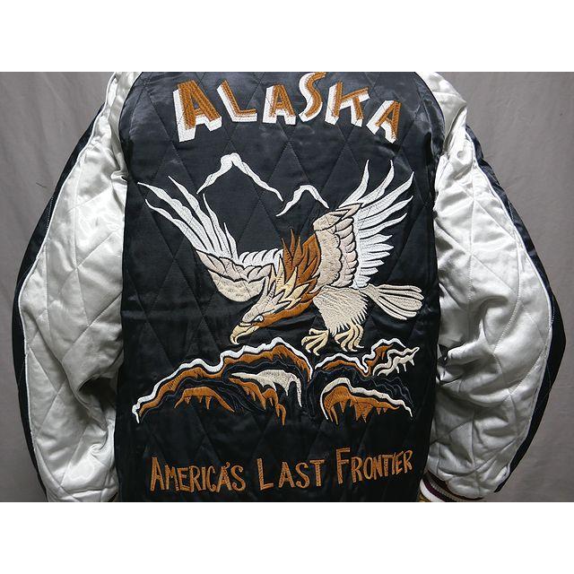 ヒューストン レーヨンスーベニアジャケット ホーク BK-XL アラスカジャン ヒューストン レーヨンスーベニアジャケット ホーク BK-XL