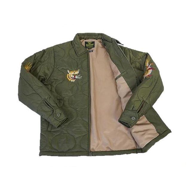 【送料無料 30%OFF】HOUSTON ヒューストン  Thinsulate   ベトナムジャケット   TIGER柄  ベトジャン    NO.51267  OLIVE DRAB _Mサイズ｜dragon-agent｜08