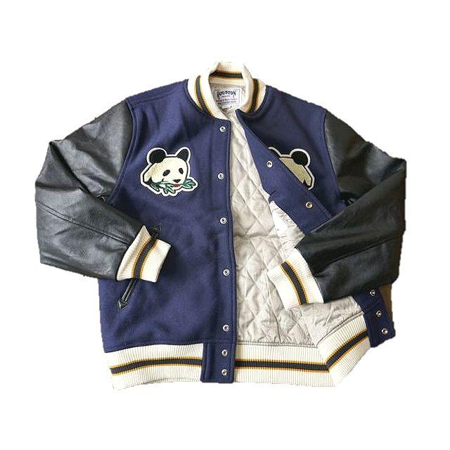 小*嗣様 HOUSTON ヒューストン メルトンアワードジャケット パンダ　PA HOUSTON（ヒューストン） 【送料無料 51%OFF】HOUSTON メルトン