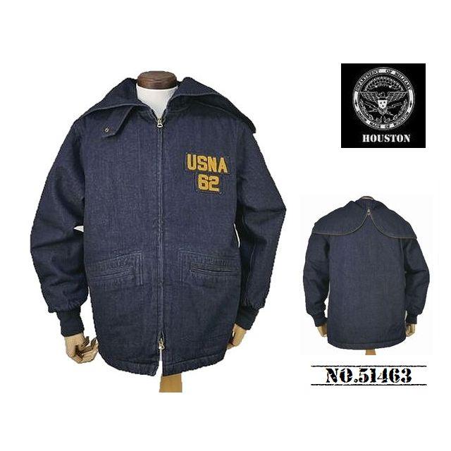 Shin Poji　ヒューストン HOUSTON アウター HOUSTON DENIM CHINA JACKET LNDIGO/BLACK L/XL ￥11,880 9ozの