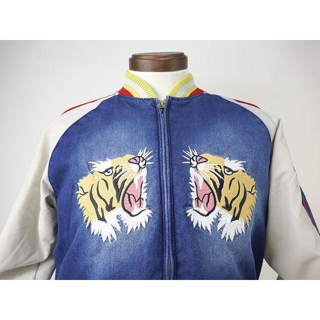 美品　HOUSTON スカジャン HOUSTON（ヒューストン） 【送料無料 25%OFF】HOUSTON インディゴ