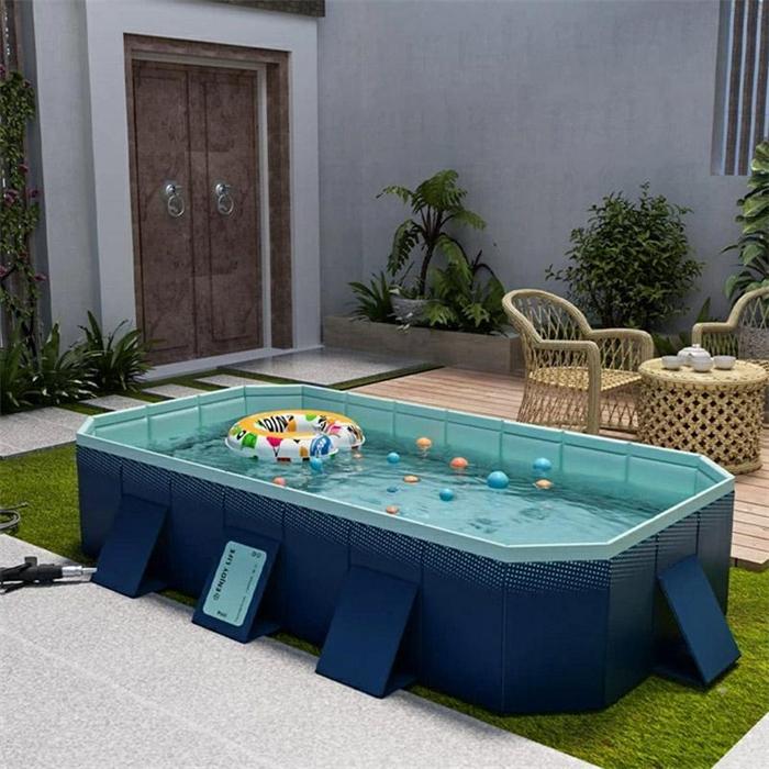 プール 大型 非膨張式 フレームプール 八角形構造 空気入れ不要