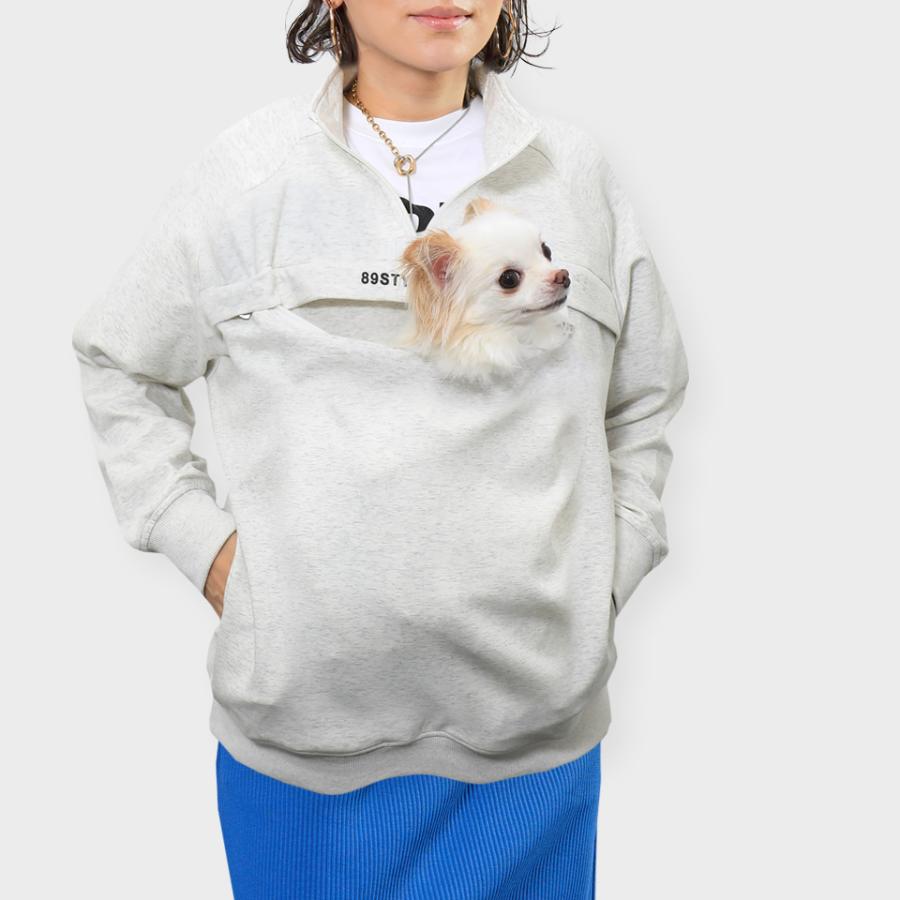 ハグパー　ハーフジップハグプルオーバー　XL グレー　ハグスタイル ハグパー ハーフジップハグプルオーバー XL グレー ハグスタイル