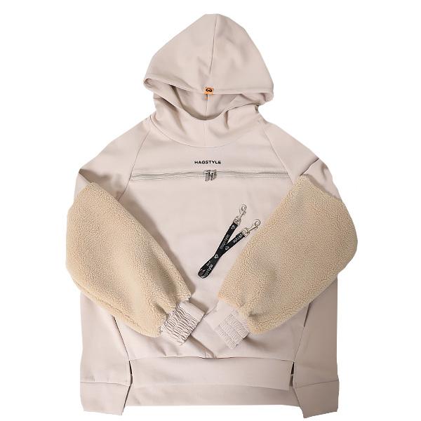 ボアスリーブハグパー ペット用品 パーカー 長袖 ペット 犬 猫