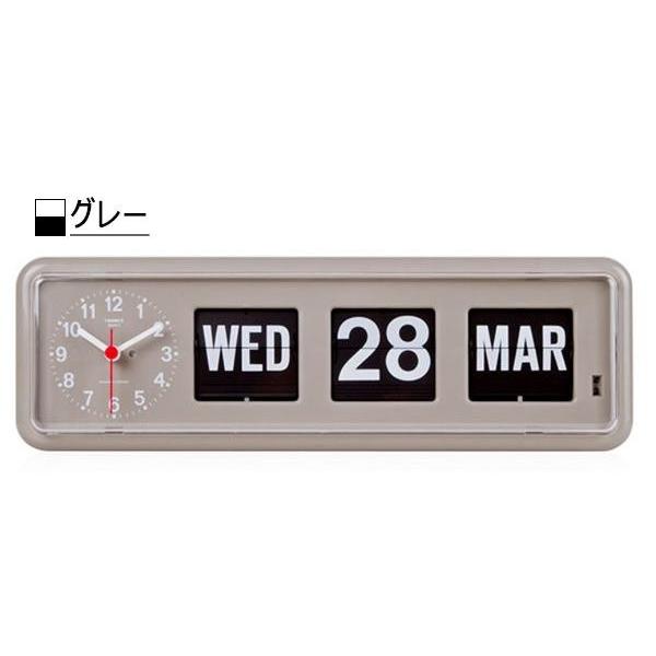 TWEMCO(トゥエンコ) 置き・掛け兼用 パタパタカレンダー時計 BQ-38