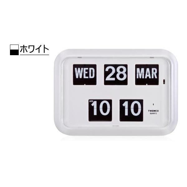 TWEMCO(トゥエンコ) 置き・掛け兼用 パタパタカレンダー時計 QD-35