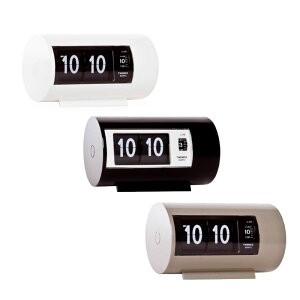 TWEMCO(トゥエンコ) 置き時計 パタパタアラームクロック AP-28 グレー