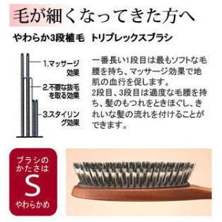 池本刷子工業 天然毛ブラッシングブラシ IKH2628 L 女性用 豚毛 天然毛