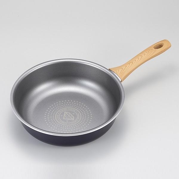 アイメディア IHダイヤモンドコートフライパン 26cm 深型 ガス コンロ