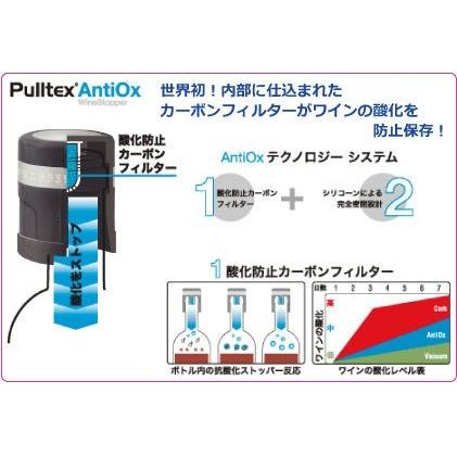 【即納】ワインセーバー プルテックス アンチ・オックス  ブラック TEX092BK 酸化防止 栓 ワイン収納 ボトルキャップ 保存 ふた｜dragon-bee｜02