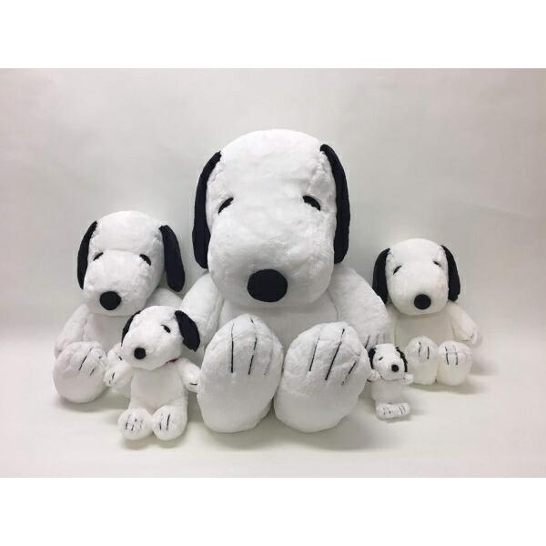即納】PEANUTS HUGHUG スヌーピー ぬいぐるみL 黒 高さ37cm