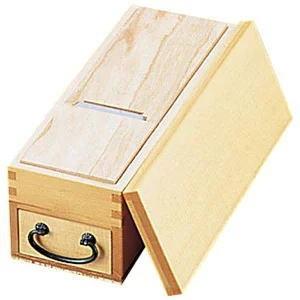 即納】鰹節削器 天然木 鰹箱 小(S) 220X80X80mm かつお節削り