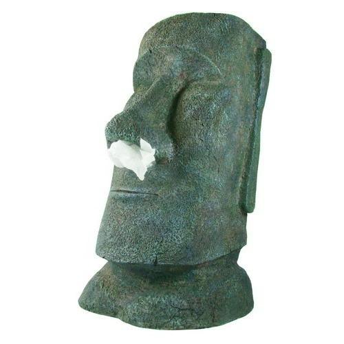 即納】モアイ像 ティッシュケース ティッシュスタンド ビッグモアイJr