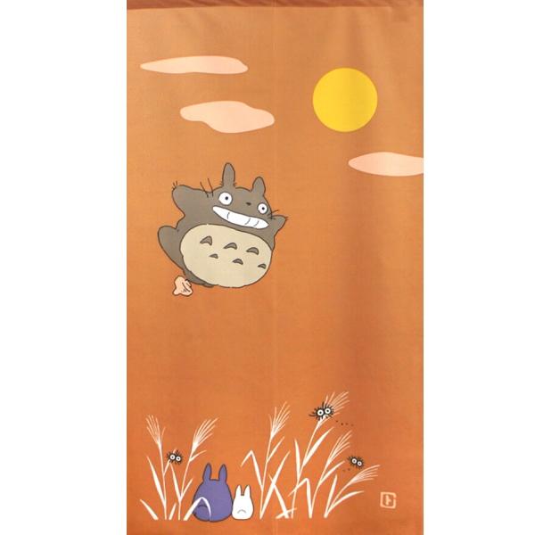 スタジオジブリ となりのトトロ のれん「みんなでお月見」 85X150cm