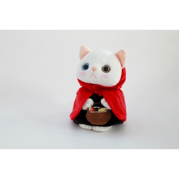 choo 赤ずきん ぬいぐるみ Mサイズ 18cm 内藤デザイン研究所 白猫