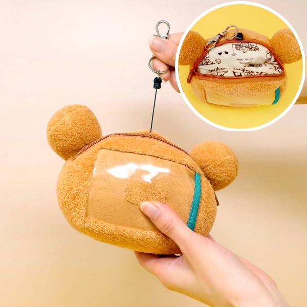 在庫あり フェイスパスケース リラックマ 内藤デザイン研究所 定期入れ