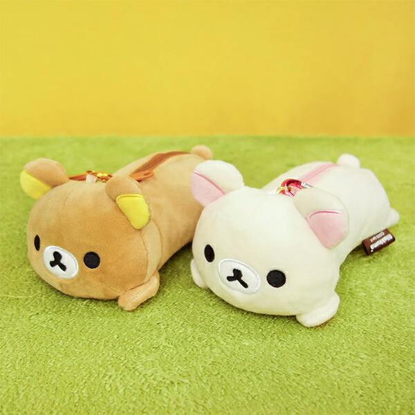 即納】ボールポーチ うつぶせ コリラックマ ホワイト 80×90×185mm